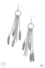 Load image into Gallery viewer, Thrifty Tassel- Silver Earrings- Paparazzi Accessories