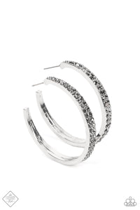 Tick, Tick, BOOM!- Silver Earrings- Paparazzi Accessories