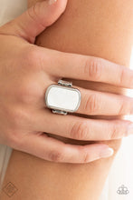 Load image into Gallery viewer, Tidal Tranquility- White and Silver Ring- Paparazzi Accessories