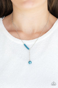 Timeless Taste- Blue and Silver Necklace- Paparazzi Accessories