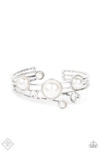 Load image into Gallery viewer, Total SAIL-Out- White and Silver Bracelet- Paparazzi Accessories