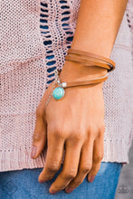 Load image into Gallery viewer, Tranquil Trekker- Blue and Brown Bracelet- Paparazzi Accessories