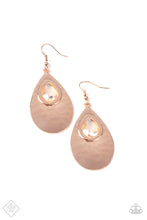 Load image into Gallery viewer, Tranquil Trove- Multicolored Rose Gold Earrings- Paparazzi Accessories