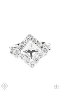 Transformational Twinkle- White and Silver Ring- Paparazzi Accessories