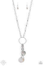 Load image into Gallery viewer, Trinket Twinkle- Multicolored Silver Necklace- Paparazzi Accessories