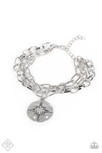 Load image into Gallery viewer, True North Twinkle- White and Silver Bracelet- Paparazzi Accessories