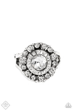 Load image into Gallery viewer, Twinkling Trance- White and Silver Ring- Paparazzi Accessories