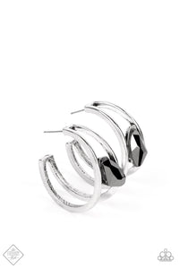 Unrefined Reverie- Silver Earrings- Paparazzi Accessories