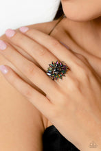 Load image into Gallery viewer, Untamable Universe- Multicolored Gunmetal Ring- Paparazzi Accessories