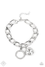 Load image into Gallery viewer, Unyielding Roar- White and Silver Bracelet- Paparazzi Accessories