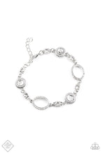 Load image into Gallery viewer, Wedding Day Demure- White and Silver Bracelet- Paparazzi Accessories